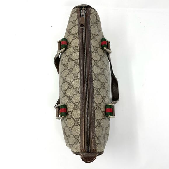 Gucci Vintage GG Monogram Supreme Web Small Handbag PVC Leather  Beige Brown - Picture 4 of 16